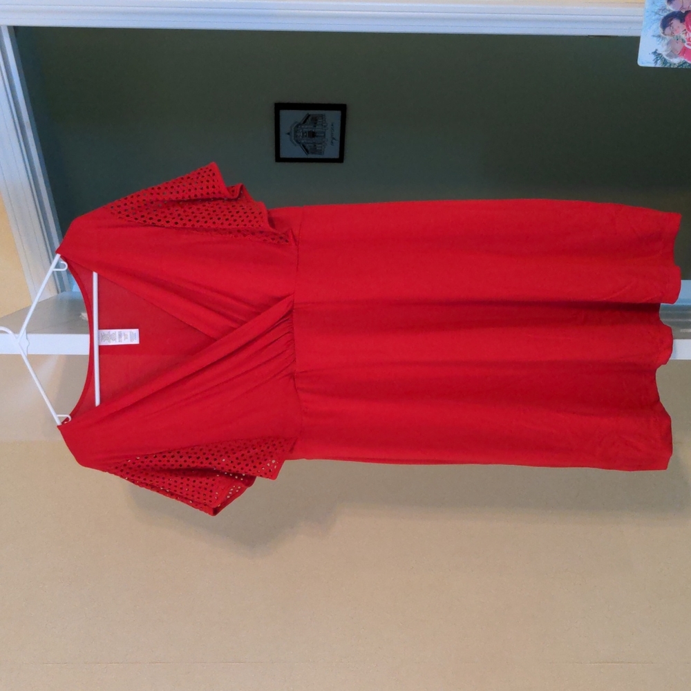 1x red dress
